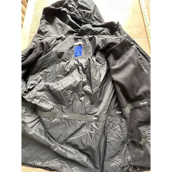 Zara Black dnwr Nylon oversized jacket back printed unisex Size S-M - Picture 6 of 12